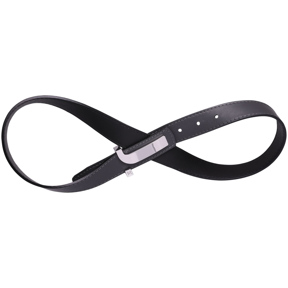 Reversible belt gray -JANUS-